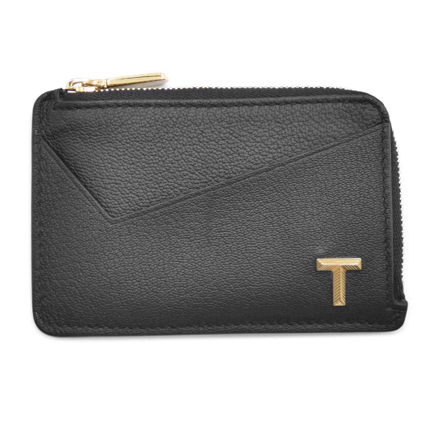 ティファニー カードケース TIFFANY＆CO. レザー T ジップ カード 