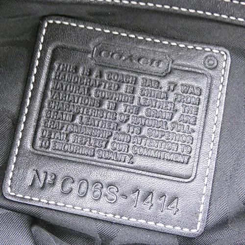 コーチ バッグ COACH レザー ショルダーバッグ 斜め掛け 黒 ブラック レディース シルバー金具 1414 OJ10151｜kaitsukedoh｜10