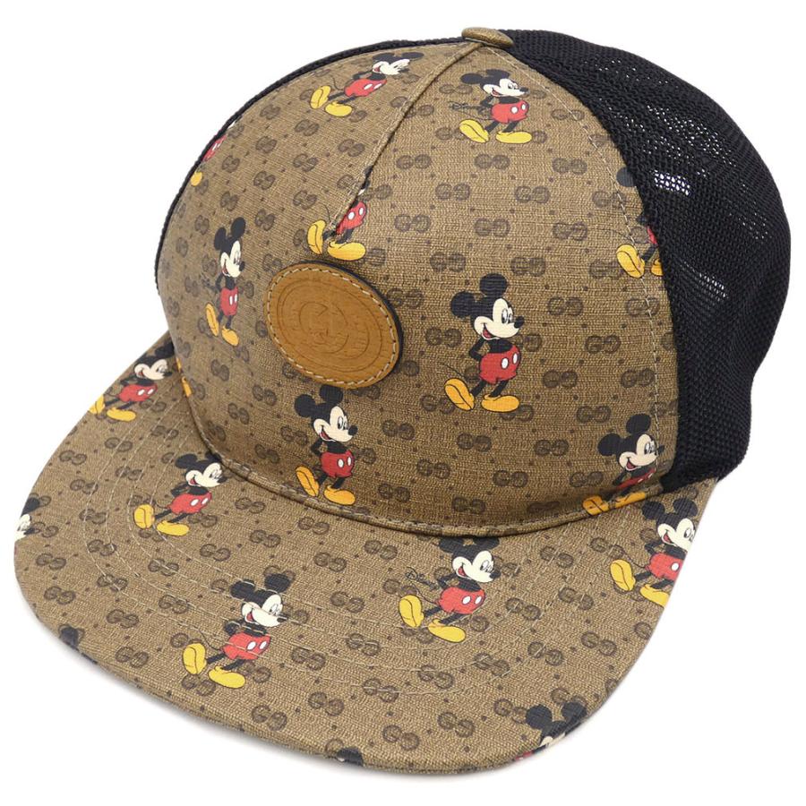 美品 グッチ 帽子 GUCCIxDISNEY マイクロGGスプリーム ベース 