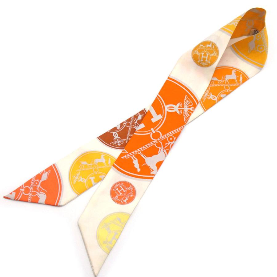 エルメス スカーフ HERMES シルク ツイリー EX-LIBRIS エクスリブリス  