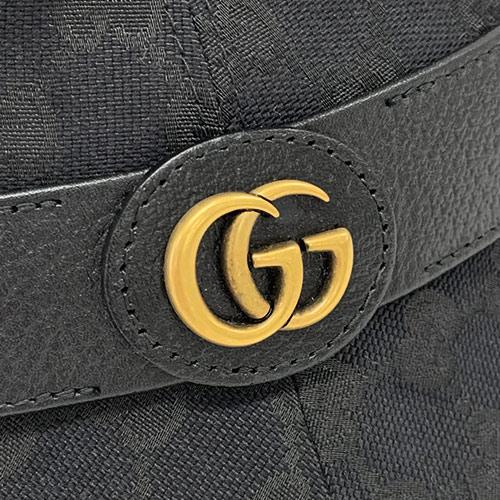 中古 美品 グッチ 帽子 576587 GUCCI ダブルG付き GGキャンバス