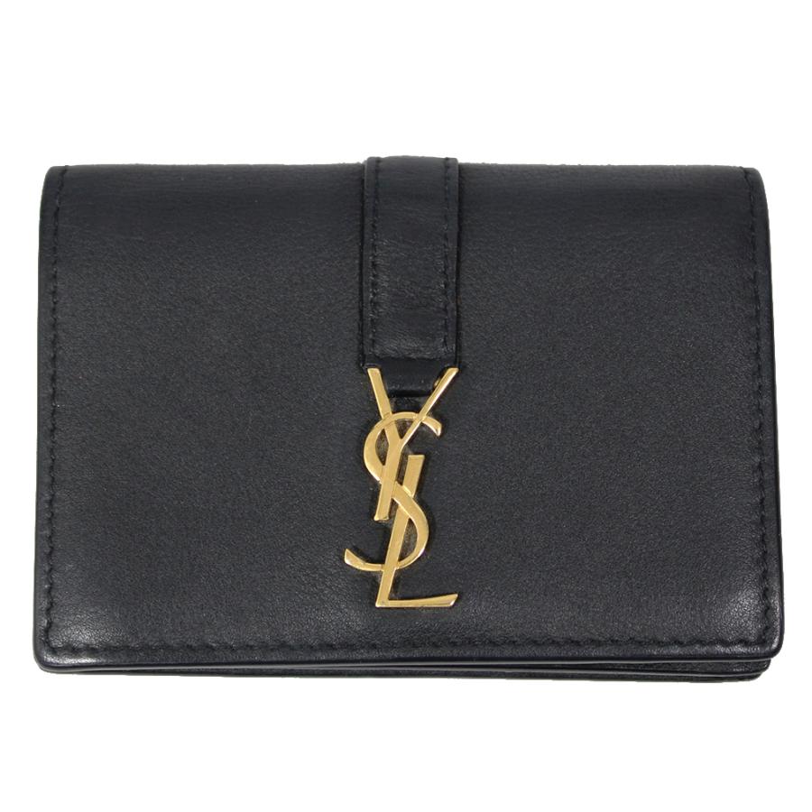 中古 サンローラン カードケース 613536 Saint Laurent グレイン