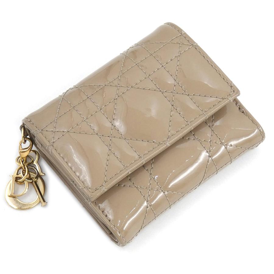 クリスチャンディオール 財布 レディディオール パテントレザー  