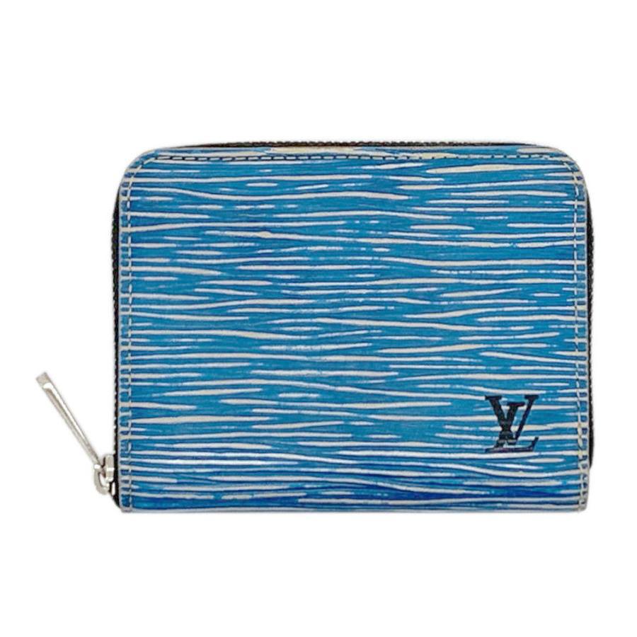 中古 ルイヴィトン 財布 M61191 LV エピ・デニム ジッピー・コイン