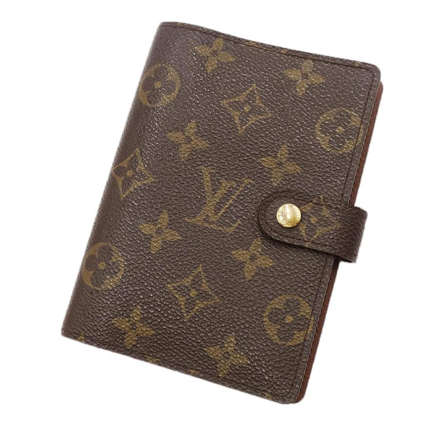 ルイヴィトン 手帳 LOUIS VUITTON モノグラム アジェンダPM ダイアリー 手帳カバー ブラウン ゴールド金具 R20005｜kaitsukedoh｜04