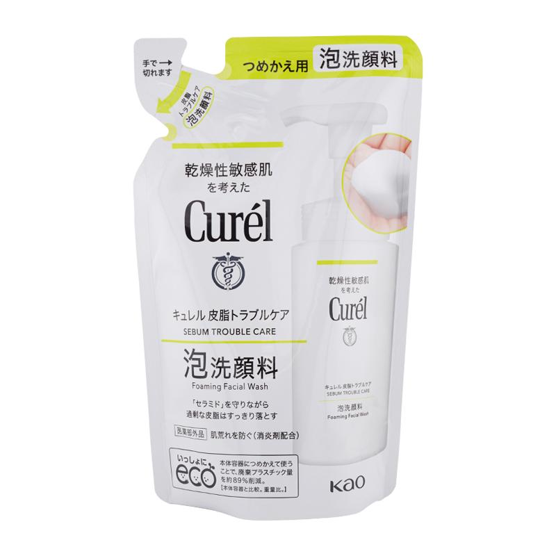 Curel curel キュレル 皮脂トラブルケア 泡洗顔料 130ml つめかえ用