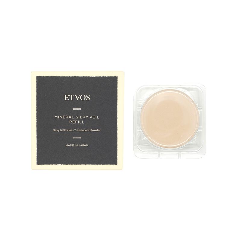ETVOS ミネラルシルキーベール リフィル 3個セット ETVOS エトヴォス ミネラルシルキーベール SPF20 PA++ リフィル パフ付
