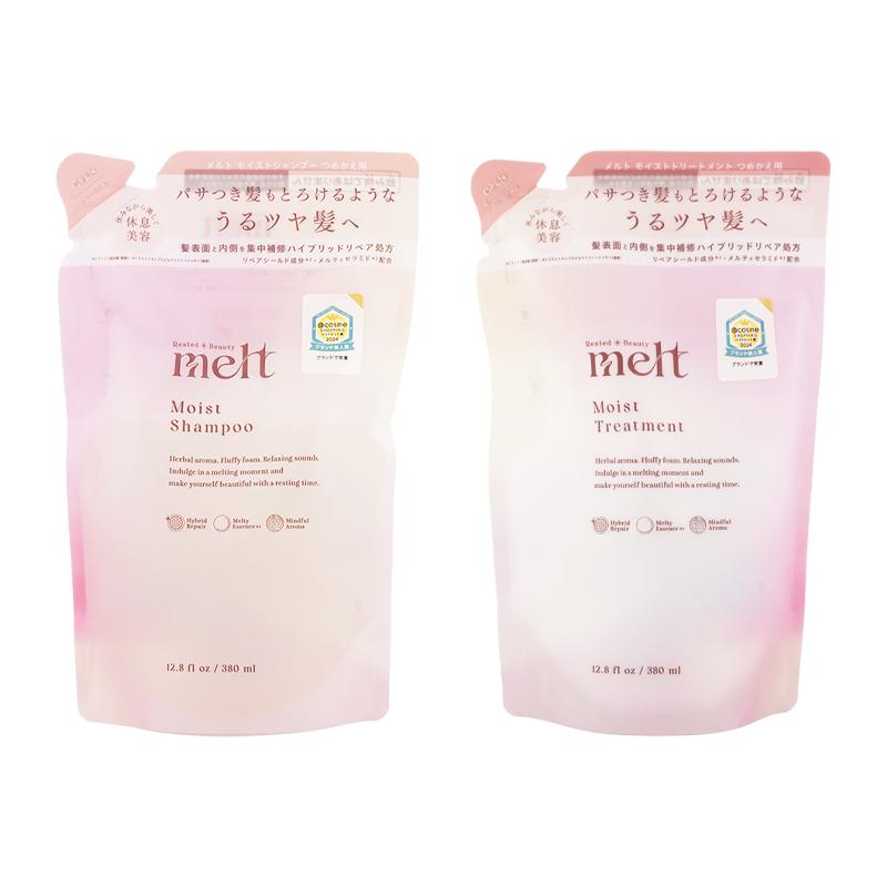 新品meltメルト　モイストシャンプー　トリートメント　美容注入オイル　おまけ付 もずく 𝕄𝕠𝕫𝕦𝕜𝕦 on LIPS 「▪️melt モイストシャンプー