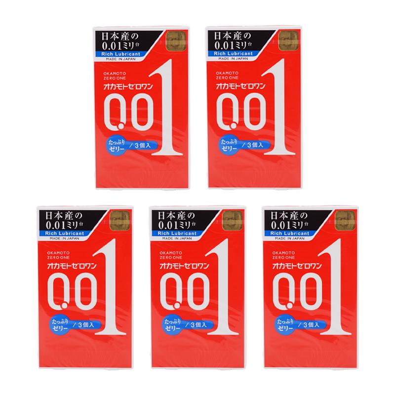 オカモト [5個セット]OKAMOTO オカモトコンドームズ ゼロワン 0.01ミリ