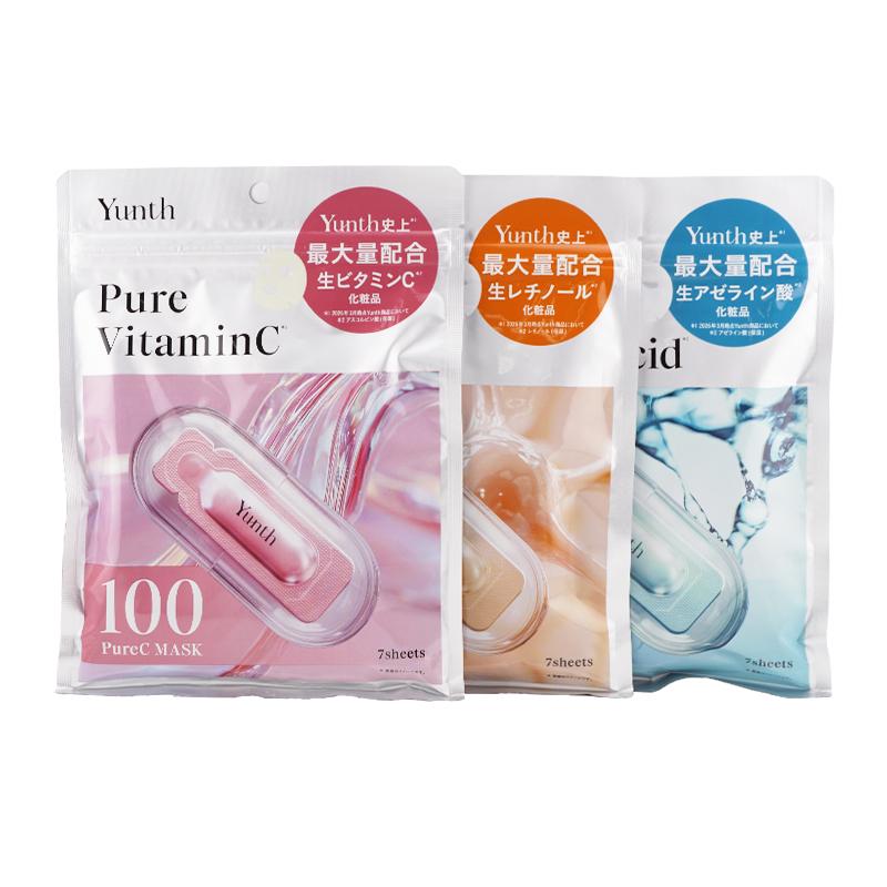 Yunth Pure生AZ美容液　3個セット Yunth（ユンス） [3個セット]Yunth ピュア マスク 生ビタミンC 生