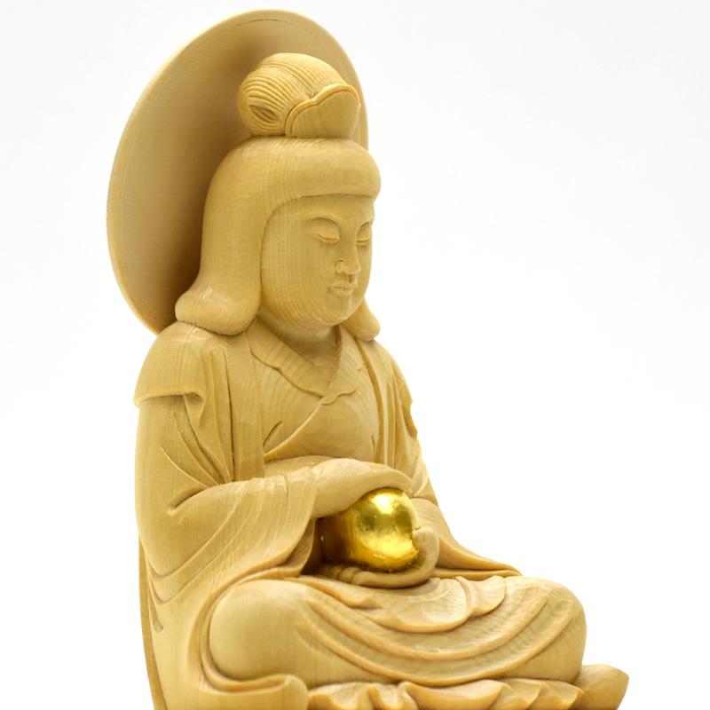 木彫り仏像 【天照大神（あまてらすおおみかみ）】 桧木（ヒノキ） 坐