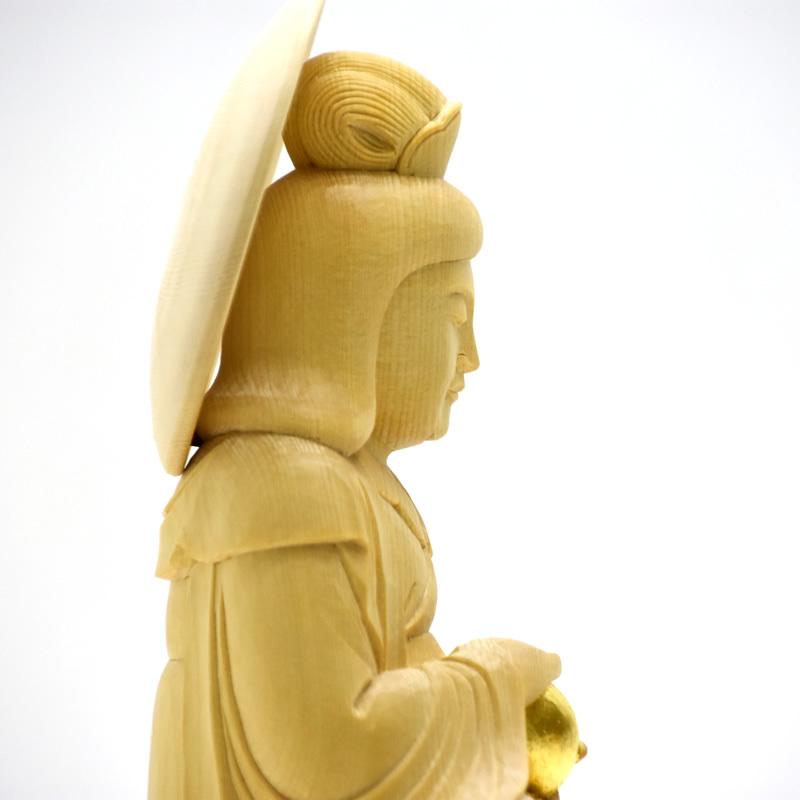 木彫り仏像 【天照大神（あまてらすおおみかみ）】 桧木（ヒノキ） 坐