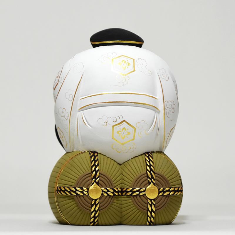 開運招福-木彫り 仏像 【宝珠大黒天（大国主神）】 桧木 坐2.5寸 極