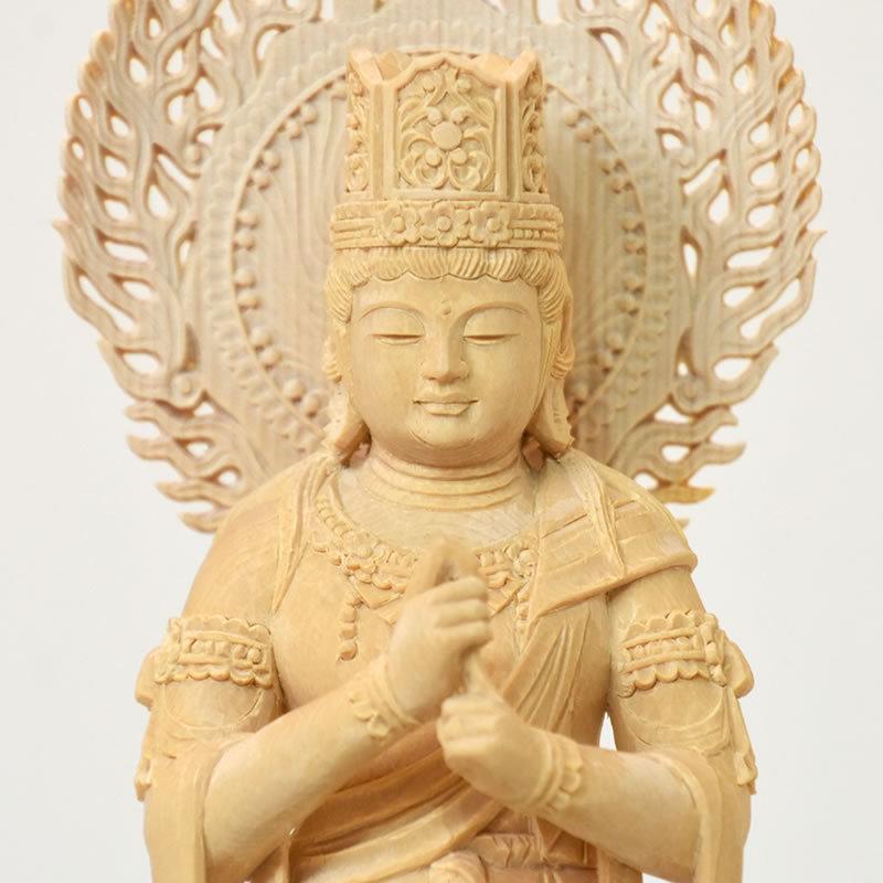 木彫り仏像 【大日如来立像】 桧木(ヒノキ) 立5.0寸 : 海宇 木彫り仏像 【大日如来立像】 桧木(ヒノキ) 立5.0寸 : 海宇
