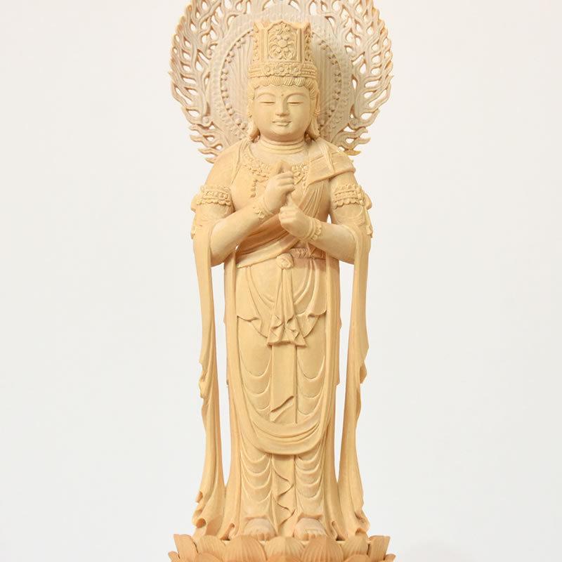 木彫り仏像 【大日如来立像】 桧木(ヒノキ) 立5.0寸 : 海宇 木彫り仏像 【大日如来立像】 桧木(ヒノキ) 立5.0寸 : 海宇