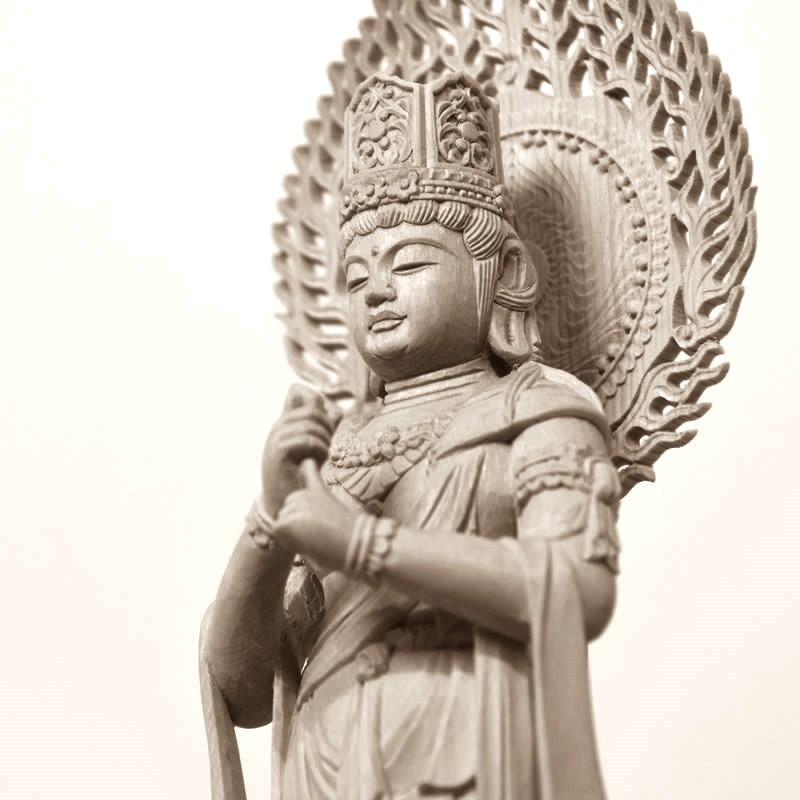 木彫り仏像 【大日如来立像】 桧木(ヒノキ) 立5.0寸 : 海宇 木彫り仏像 【大日如来立像】 桧木(ヒノキ) 立5.0寸 : 海宇