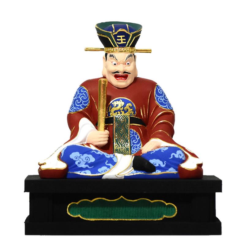 井波彫刻　総檜材　仏教工芸品　木彫仏像　仏師手仕上げ品 地獄の主　閻魔大王座像 Amazon.co.jp: 井波彫刻 総檜材 仏教工芸品 木彫仏像 仏師手