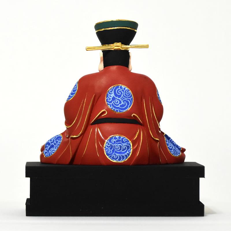 木彫り 仏像 【閻魔大王】 桧木 坐2.5寸 極彩色 総高約13cm : 海 木彫り 仏像 【閻魔大王】 桧木 坐2.5寸 極彩色 総高約13cm : 海