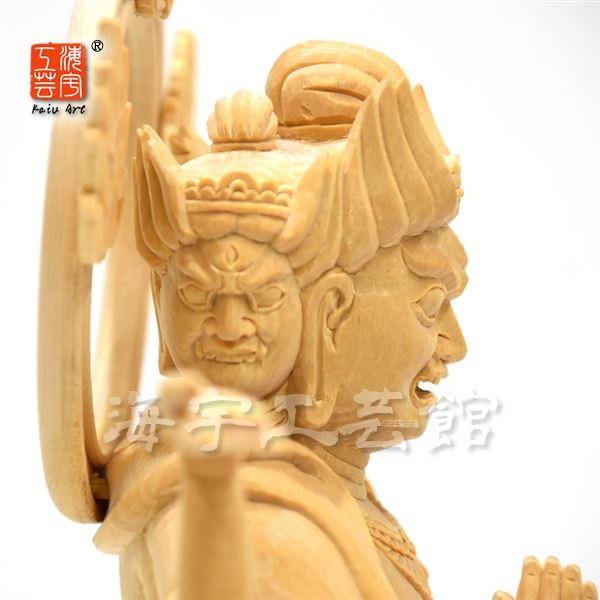 木彫　阿修羅像？　仏像　　頭部　大幅値下げ img01-03.jpg