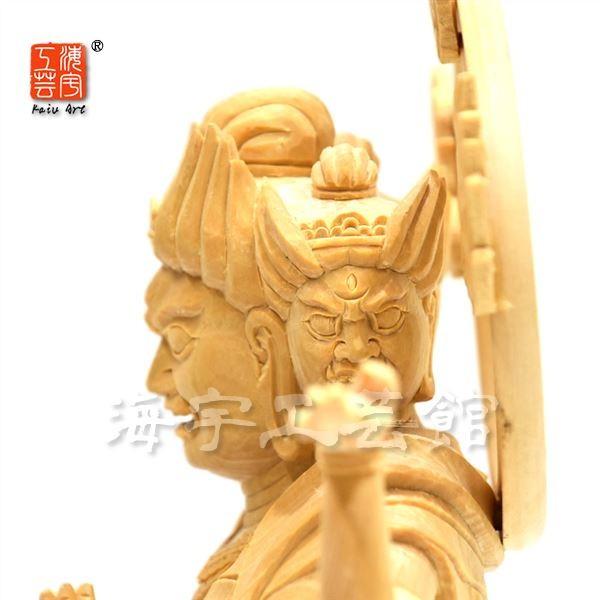 木彫り仏像 復刻作品 三十三間堂仕様【阿修羅像】 桧木（ヒノキ