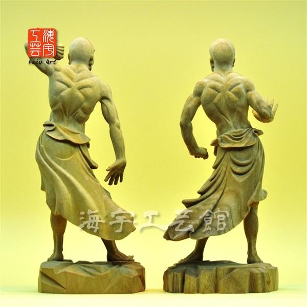 阿吽の星 12.31 極上 金剛力士像 仁王像 阿吽像 仏像 金彩 国宝写し