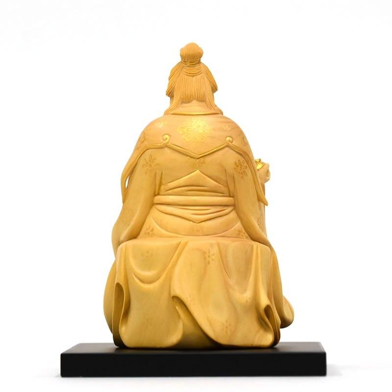 木彫り仏像 園城寺形【訶梨帝母(鬼子母神)倚像】 柘植金泥仕様 木彫り仏像 園城寺形【訶梨帝母(鬼子母神)倚像】 柘植金泥仕様