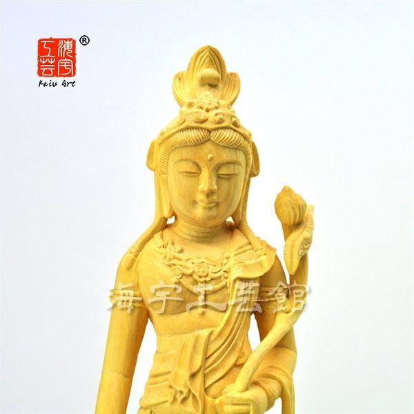 聖観音仏像　木彫柘植　高村光雲刻之　仏像　聖観音菩薩像【kurokunn】　H 聖観音仏像木彫柘植高村光雲刻之仏像聖観音菩薩像【kurokunn】H