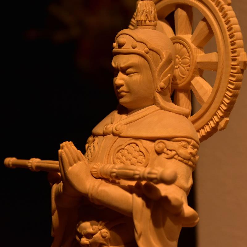 「韋駄天菩薩像」 厄除け　守護神 韋駄天菩薩像」 厄除け 守護神 仏像の知識】韋駄天とは？ - お寺の建物