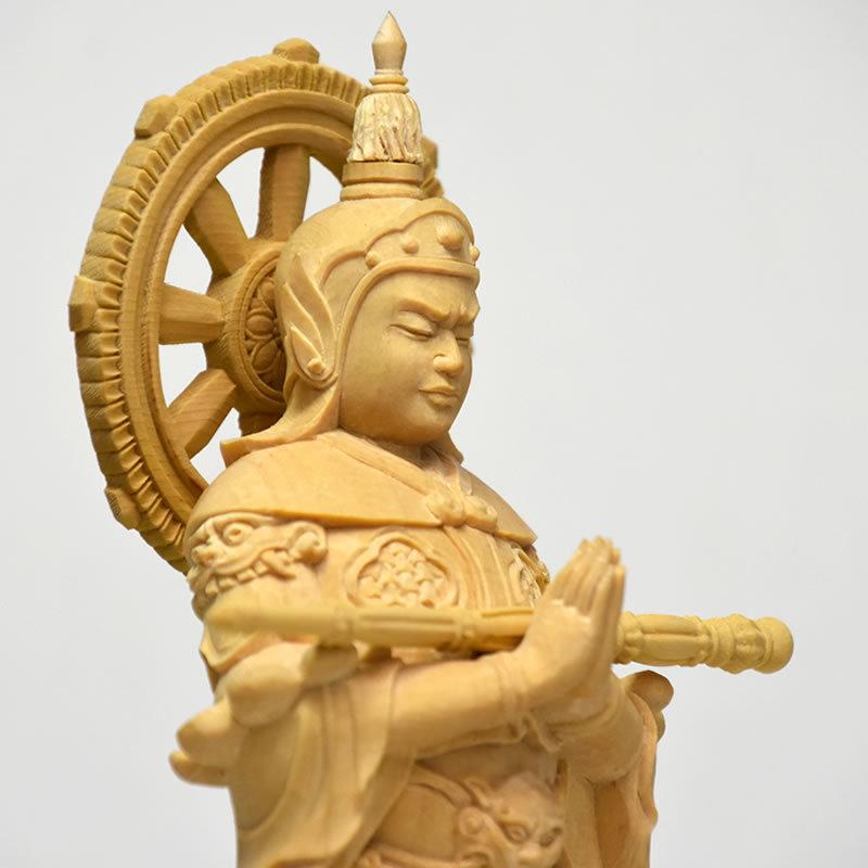 木彫り仏像 桧木韋駄天立像 上彫 総丈20cm : 海宇工芸館 Yahoo 木彫り仏像 桧木韋駄天立像 上彫 総丈20cm : 海宇工芸館 Yahoo