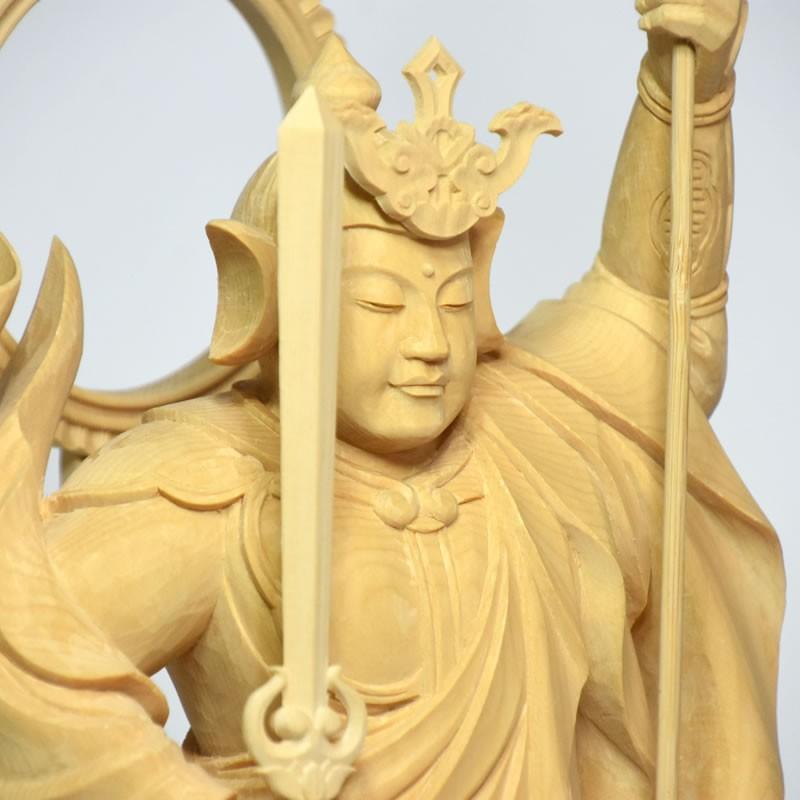 木彫り仏像 【勝軍地蔵尊(将軍地蔵)】 桧木 総高47cm : 海宇 木彫り仏像 【勝軍地蔵尊(将軍地蔵)】 桧木 総高47cm : 海宇