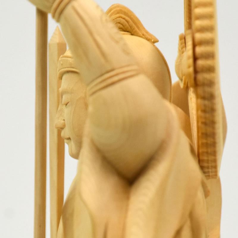 木彫り仏像 【勝軍地蔵尊(将軍地蔵)】 桧木(ひのき) 立5.0寸 木彫り仏像 【勝軍地蔵尊(将軍地蔵)】 桧木(ひのき) 立5.0寸