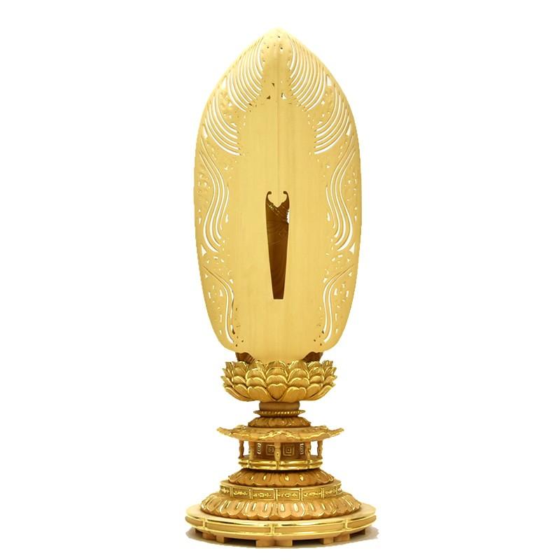 木彫仏像 【十一面観音菩薩立像】 桧木 切金仕上げ 立9.0寸 総高 木彫仏像 【十一面観音菩薩立像】 桧木 切金仕上げ 立9.0寸 総高