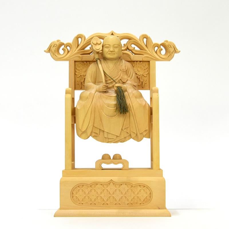 木彫り仏像 曹洞宗脇仏 柘植高祖道元（承陽大師）・太祖瑩山（常済大師 