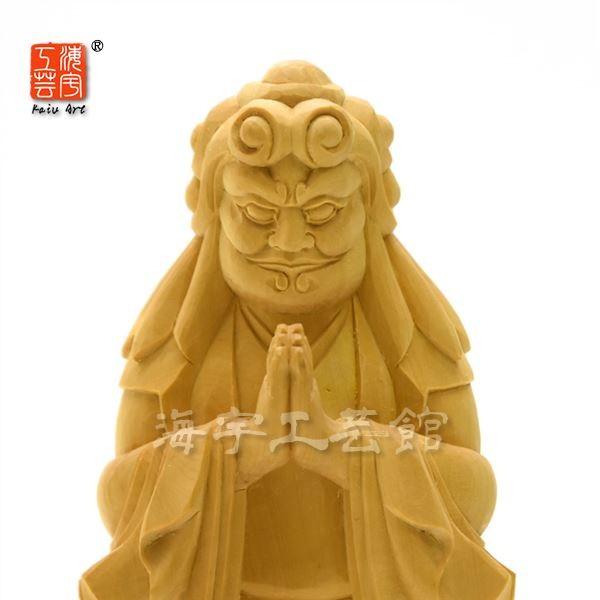 大人気新作木彫り仏像 柘植 立4.5寸 総高約21.5cm 脇仏 仏像