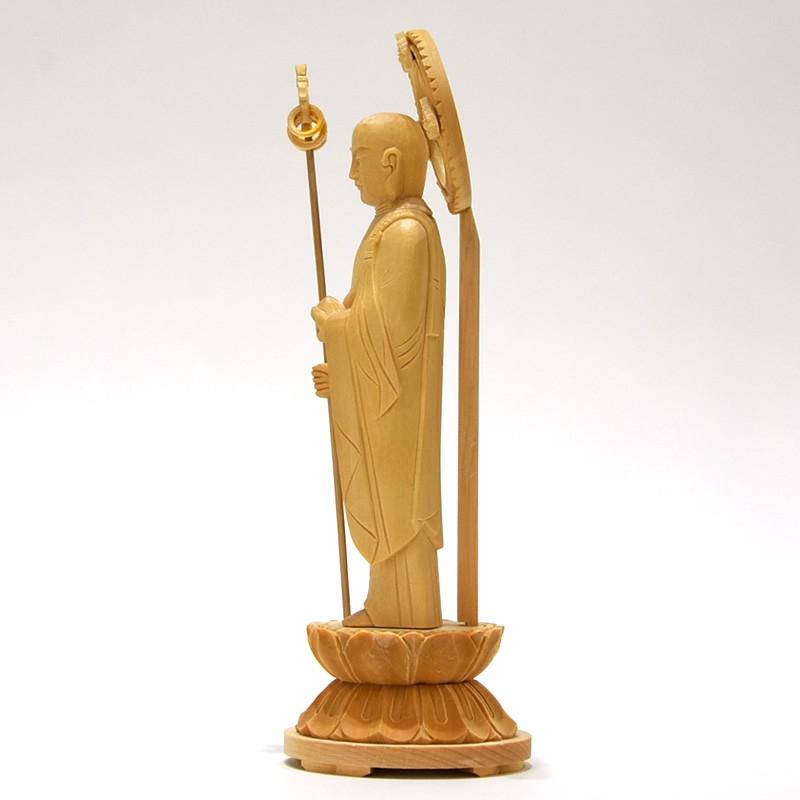 木彫りの小さな六地蔵 木彫りお地蔵さん6番 彫刻 樂月 通販 11348486｜Creema(クリーマ)