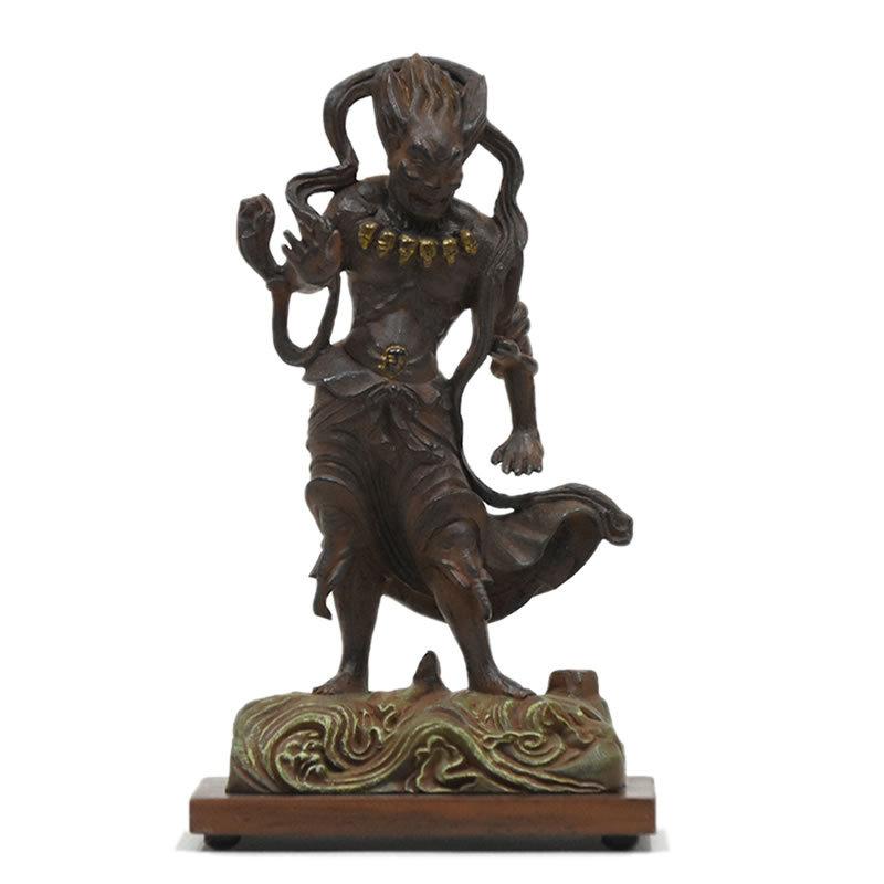 木彫り仏像-小仏 金剛峯寺形【深沙大将（ジンジャタイショウ