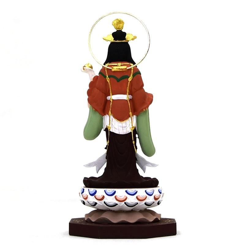 木彫り仏像-小仏 柘植浄瑠璃寺形【吉祥天】立像 柘植（ツゲ） 極彩色