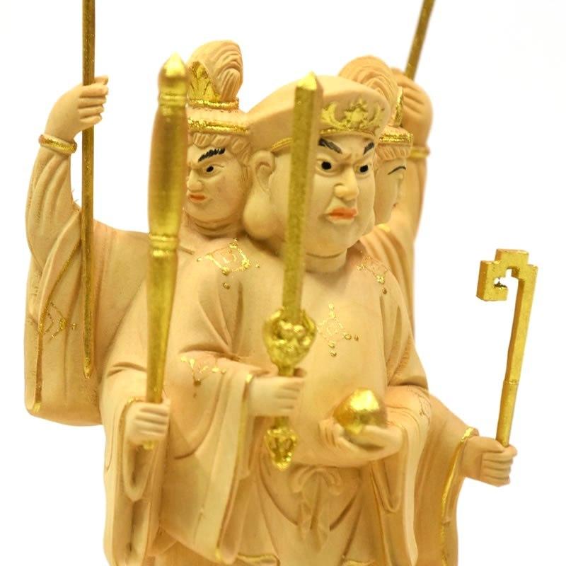 三面出世大黒天　厨子　仏像 三面出世大黒天 厨子 仏像 仏像 三面出世大黒天 比叡山形三面