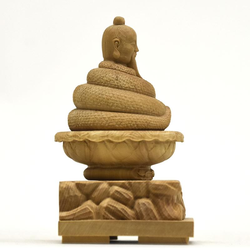 木彫り神像/仏像 小仏【宇賀神（うがじん、うかのかみ）】 柘植 木地