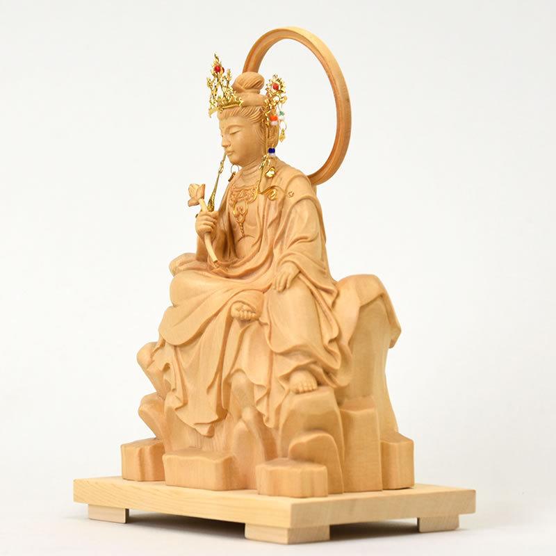 水晶　仏頭　仏像　台座付き　彫刻 神像・仏像用台座 - 銅造鍍金仕上げ の通販[送料無料