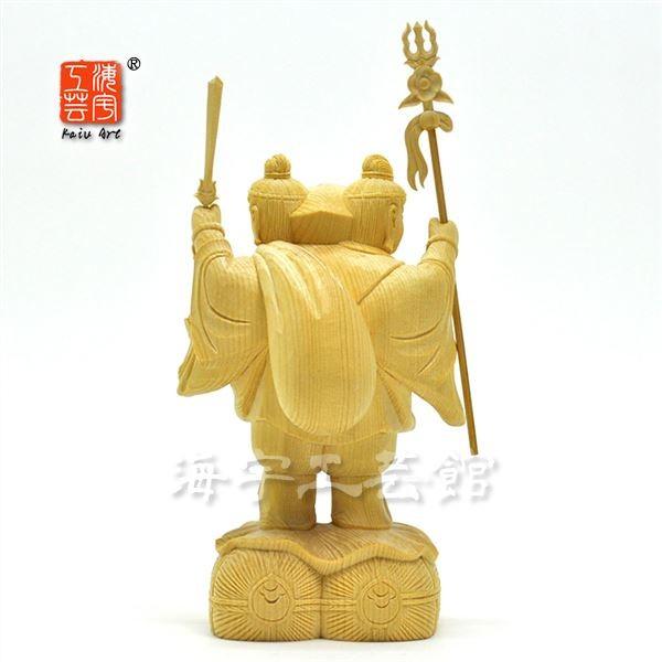 仏像 三面六臂大黒天像 三面大黒天像 七福神 商売繁盛 福徳開運 檜木 Amazon｜仏像 三面六臂大黒天像 三面大黒天像 七福神 商売繁盛