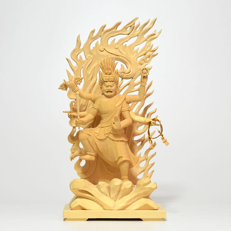 木彫り仏像 【烏枢沙摩明王(うすさまみょうおう)】 桧木 木彫り仏像 【烏枢沙摩明王(うすさまみょうおう)】 桧木