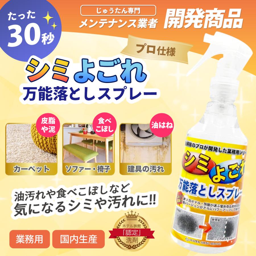 スリーエス 万能シミ汚れ落としスプレー3S 詰替 4L 専用ボトル付 日本製 業務用 強力 衣類 ファブリック カーペット キッチン 車 マルチ 洗浄剤 爆買の画像