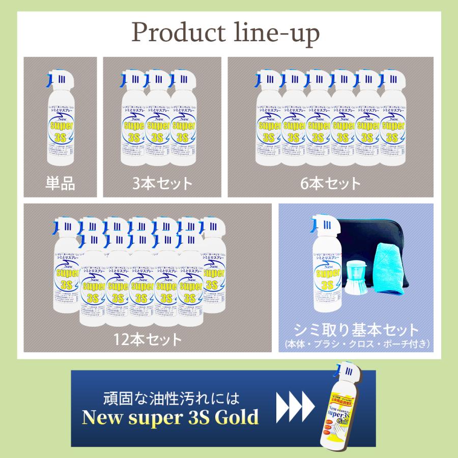 セール | 在庫限り スリーエス シミとり スプレー Super3S 240ml × 6 本 調味料 血液 椅子 ソファ じゅうたん  業務用 カーペット クリーナーの画像