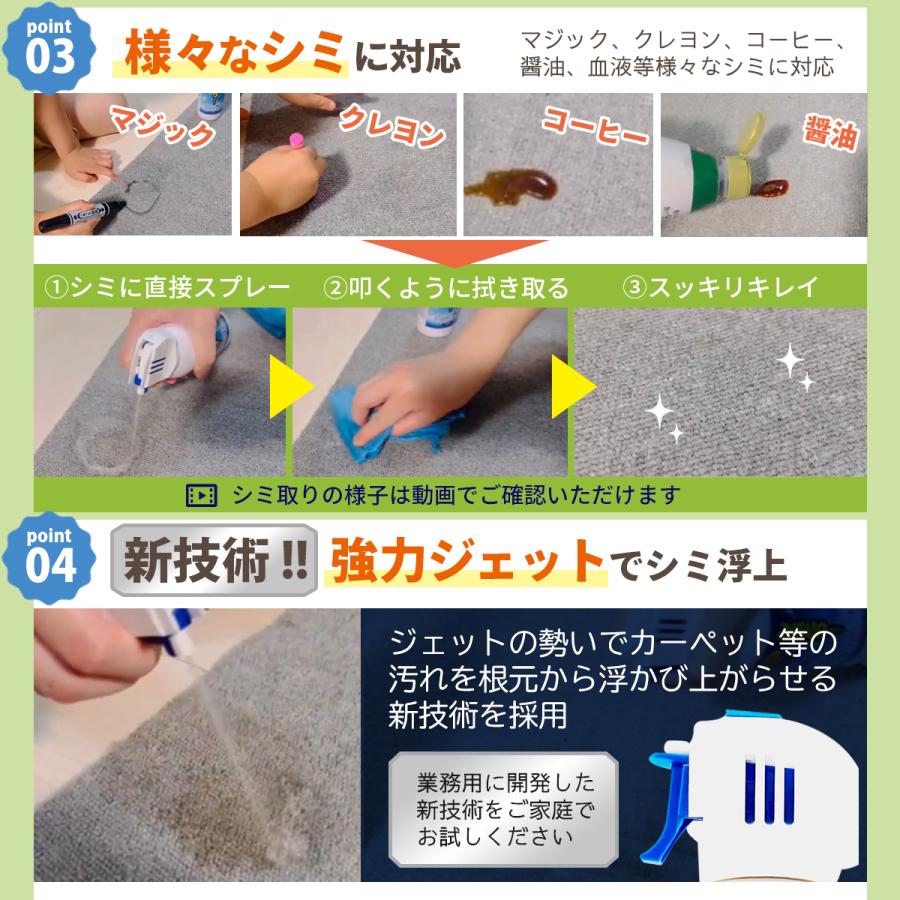 セール | 在庫限り スリーエス シミとり スプレー Super3S 240ml × 6 本 調味料 血液 椅子 ソファ じゅうたん  業務用 カーペット クリーナーの画像