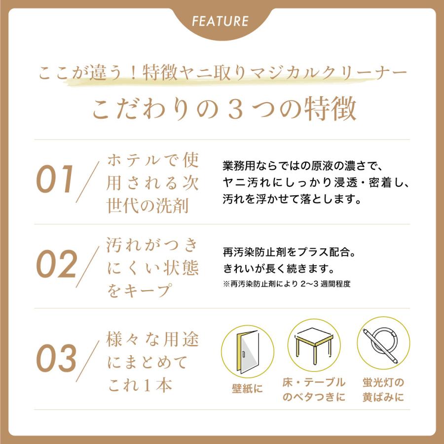 ヤニ取りクリーナー 業務用洗剤 タバコのヤニ専用洗剤 マジカルクリーナー3s 500ml ヤニ 煙草 住居用洗剤 壁紙 匂い お得クーポン発行中