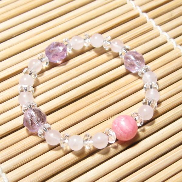 インカローズ アルゼンチン産 ローズクオーツ アメジスト