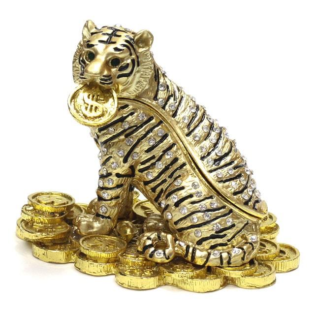 開運 虎 トラ 金の虎 置物 ラインストーン装飾 小物入れ 風水グッズ 寅 とら 十二支 四神獣 開運グッズ 風水アイテム 金運グッズ 2k Cxid 5rhc 風水ザ ワールド 開運浄化専門店 通販 Yahoo ショッピング