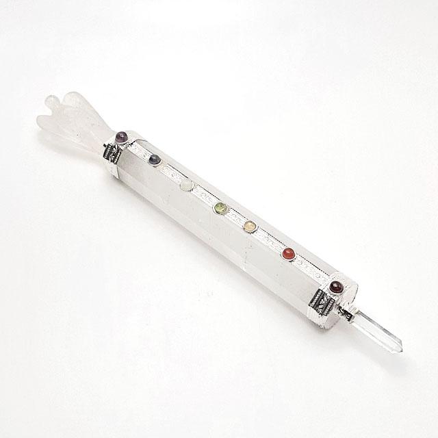 クリスタルワンド エンジェルワンド ヒマラヤ水晶 長さ約21．1cm