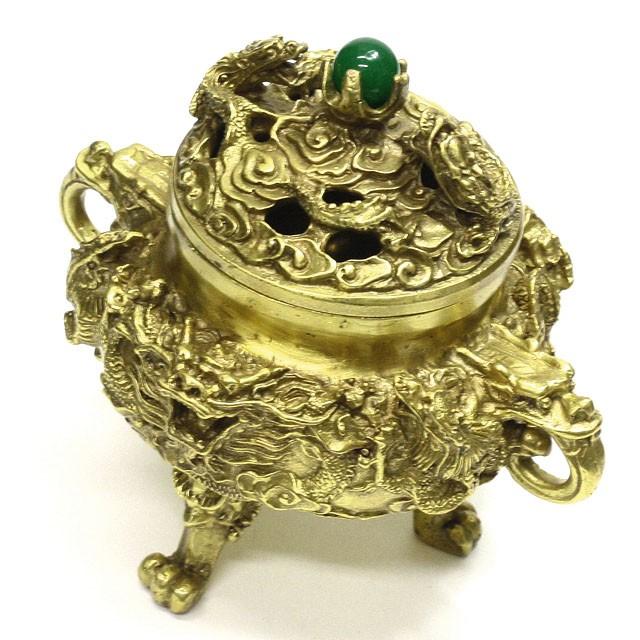 銅 細工 干支竜盆 九龍盤 リビング玄関 開運 風水 招財 置物 工芸品 銅